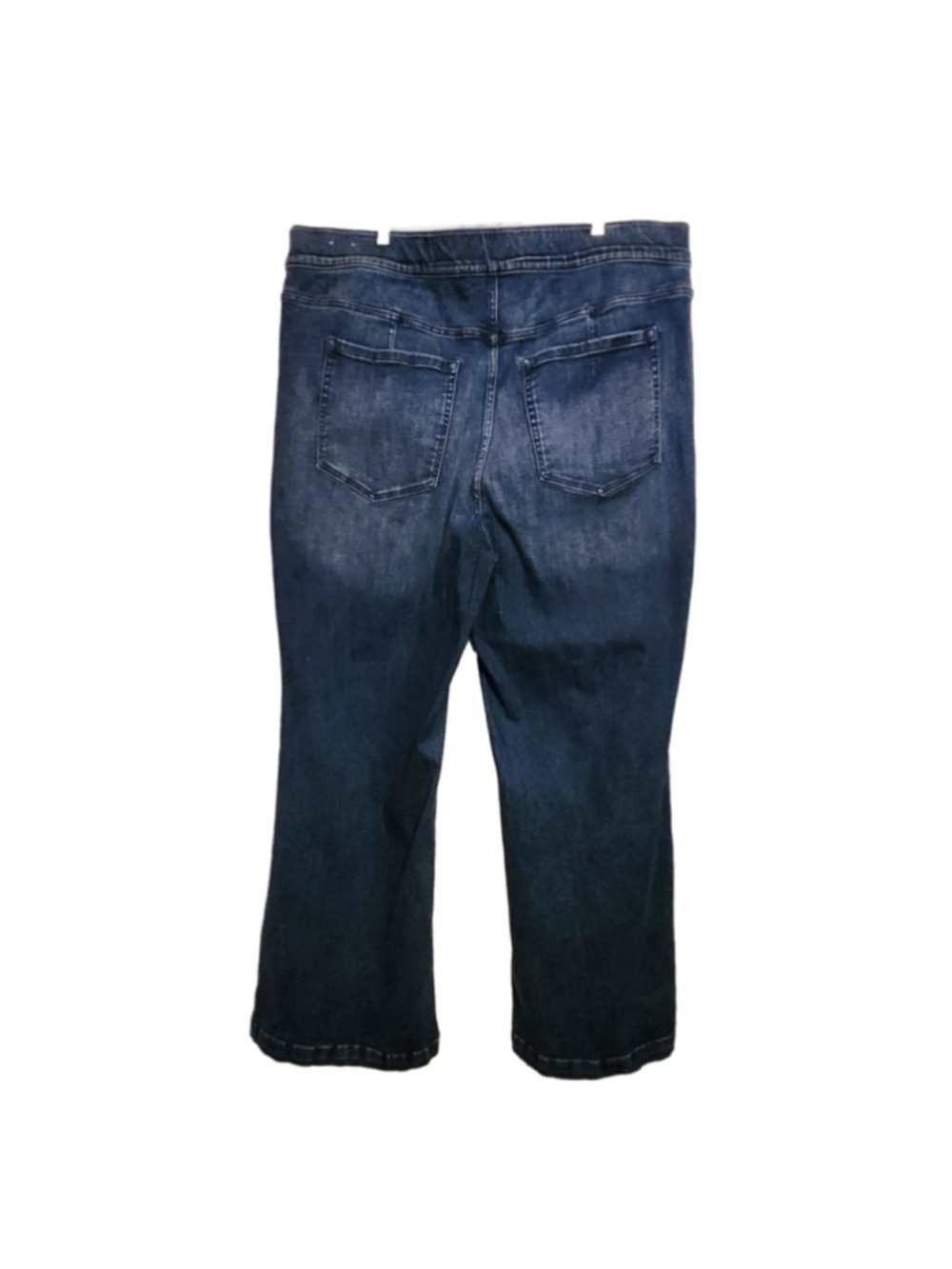 Lane Bryant High Rise Pull On Wide Leg Faded Bootcut Jeans 26 - Picture 4 of 8